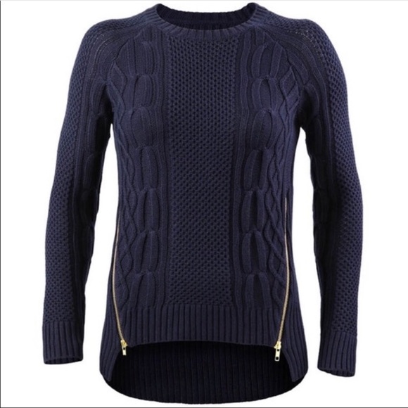 CAbi Sweaters - CAbi Side Zip Pullover Sweater Cable Knit #899